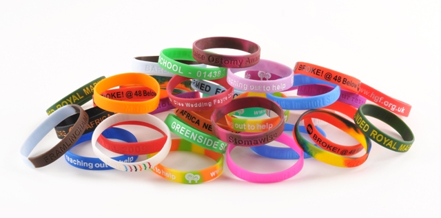 Various Silicone Charity Fundraising Wristbands