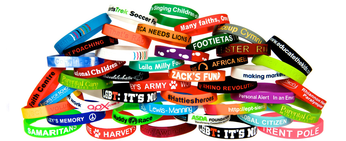 Personalised wristbands: a great way to raise awareness and support