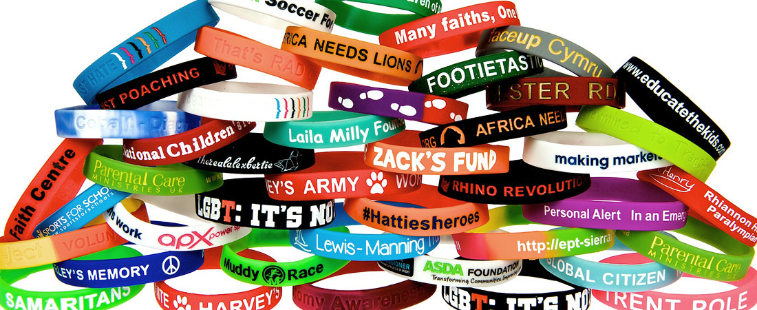 Introduction to the different types of rubber wristbands you can personalise