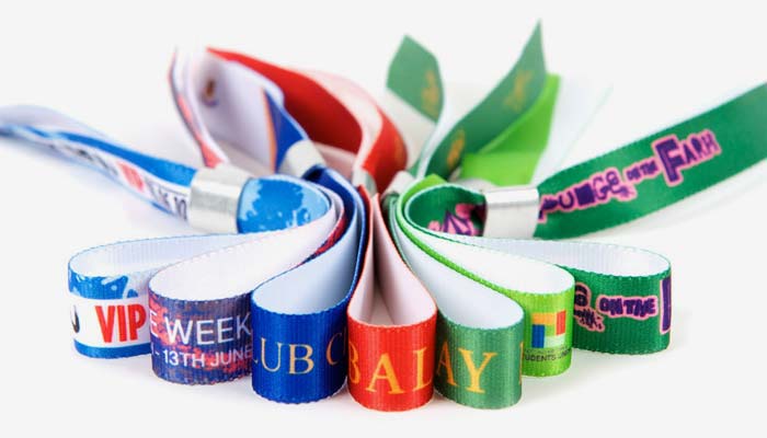 Fabric wristbands for events